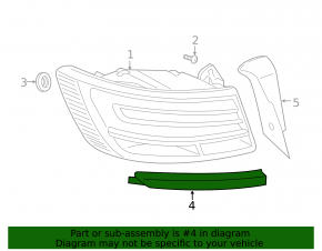 Молдинг правого внешнего фонаря Audi A6 C8 19-24 хром