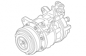 Компрессор кондиционера BMW 5 G30 17-20 2.0T, 3.0T