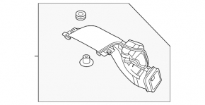 Воздухоприемник Mazda CX-50 25-26 2.5 hybrid