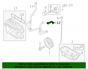 Патрубок охлаждения нижний Ford Escape MK4 23- 1.5T