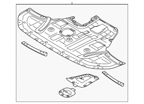 Защита двигателя Kia K5 21-24