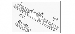 Подсветка номера крышки багажника в сборе Volvo XC60 10-17