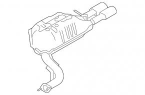 Silentioză spate cu baie Mazda6 09-13 2.5