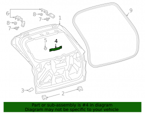 Виброгаситель двери багажника Ford Escape MK4 20-26