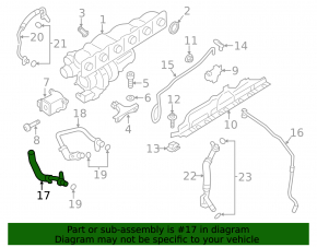 Furtun sistem de răcire BMW X4 F26 15-18 3.0T