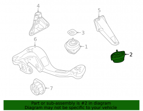 Подушка двигателя левая BMW X3 E83 07-10 3.0