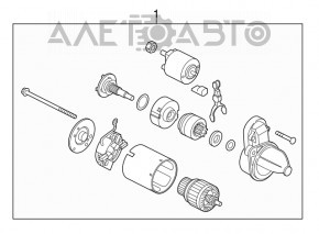 Стартер Kia Forte 4d 14-16 под isg