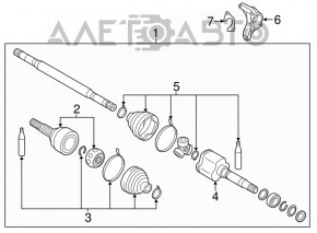 Кронштейн подвесного подшипника Nissan Leaf 18-24