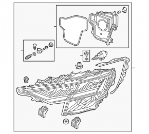 Ansamblu far față stânga Audi Q8 19-25 LED