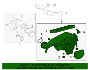 Carcasă filtru de aer Mercedes GLC 300 20-22