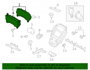 Щиток приборов Lincoln MKC 15-15
