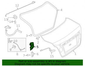 Замок крышки багажника Nissan Altima 19-24