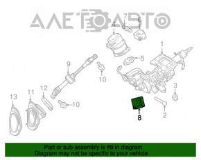 Multiplex Tilt Telescopic Column Computer Lexus RX350 RX450h 16-22
