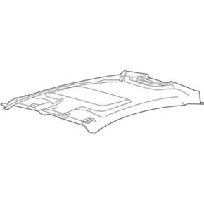 Обшивка потолка Ford Fiesta 11-19 без люка 4d