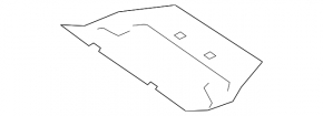 Защита двигателя передняя Porsche Cayenne 19-26 2.9T, 3.0T, 4.0T