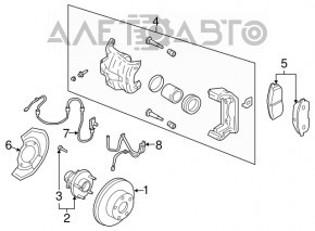 Датчик ABS передний левый Infiniti G25 G37 4d 11-10