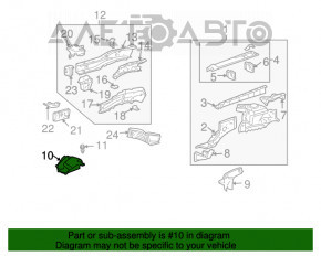 Накладка моторного отсека передняя правая Lexus RX300 RX330 04-06