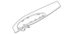 Cadru monitor panou frontal Nissan Ariya 23-25 gri