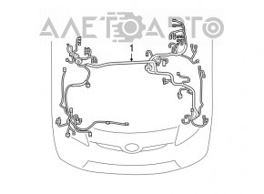 Проводка подкапотная с блоком предохранителей Toyota Prius V 12-12