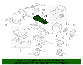Кнопка паркинг Mitsubishi Outlander 17-22 хром, сломано крепление