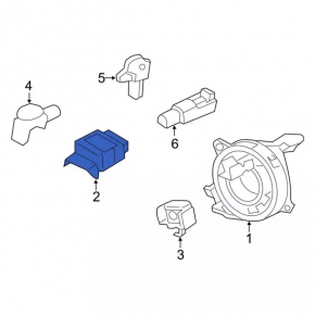 Модуль srs airbag компьютер подушек безопасности Ford C-max MK2 13-18