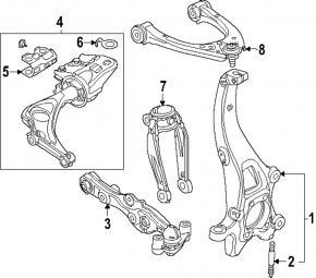 Amortizor furcă față stânga Mazda CX-90 24-26