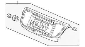 CD-changer, Радио, Магнитофон Honda Accord 16-17 трещины на крутилке