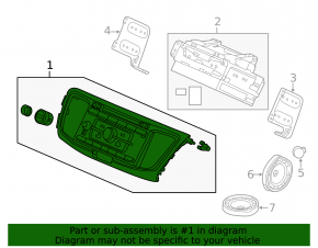 CD-changer, Радио, Магнитофон Honda Accord 16-17 трещины на крутилке