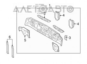 Задняя панель Lexus RX350 RX450h 16-22