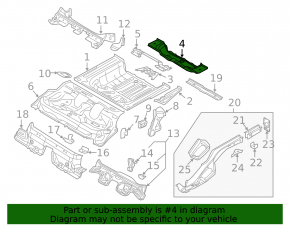 Корыто багажника Audi A3 8V 15-20 4d AWD на кузове, 1 часть