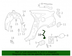 Замок лючка бензобака Honda Accord 18-22