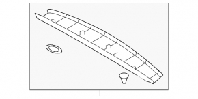 Capac portbagaj superior interior Subaru B9 Tribeca gri deschis
