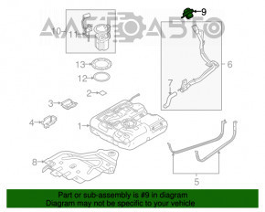 Крышка заливной горловины бензобака Ford Transit Connect MK2 13-25