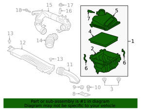 Ansamblu carcasa filtru aer Ford Bronco Sport 21-25 1.5T