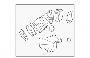 Воздуховод на коллектор левый Infiniti G35 4d 06-08
