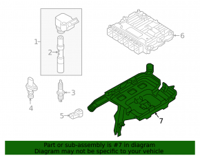 Кронштейн блока ECU компьютера двигателя Audi A6 C8 19-25 3.0T