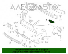 Крепление переднего бампера правое Lexus RX350 RX450h 13-15 рест