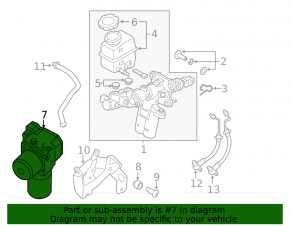 Brake Booster Hyundai Sonata 11-15 hybrid