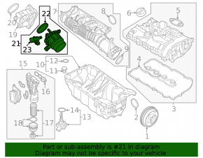 Map Sensor BMW X1 F48 20-22 B46 с корпусом
