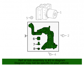 Кронштейн ABS АБС Toyota Rav4 19-24 2.5