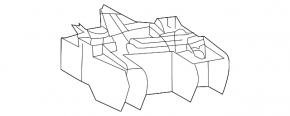 Suport bară spate, interior dreapta, Lexus GX460 10-23