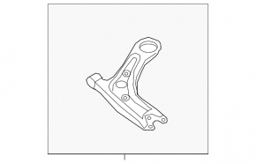 Braț de control inferior sub arc spate stânga Hyundai Tucson 22-25 AWD