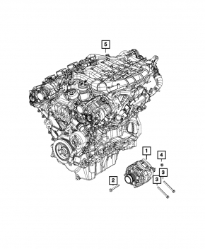 Генератор Chrysler Pacifica 17-20 3.6