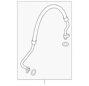 Conductă de aer condiționat condensator-compresor Audi A3 8V 15-16 2.0 TDI
