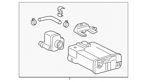 Canistra cu absorbant de cărbune Lexus IS250 14-20