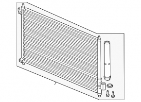 Condensator radiator aer condiționat Acura ILX 17-22 2.4