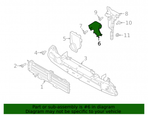 Deflector radiator dreapta pentru Land Rover Range Rover Velar 18-20 2.0, 3.0, 5.0