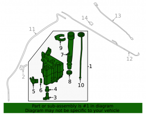 Rezervor de apă pentru spălătorul de parbriz Mazda CX-50 23-26
