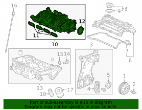Коллектор впускной Honda Civic X FC 16-21 1.5T
