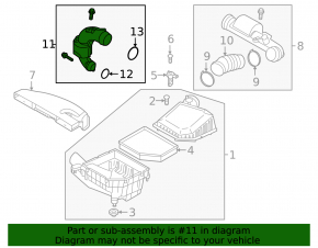 Conducta de aer cu rezonator Volvo XC40 19-22